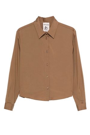 Brown cotton poplin shirt SEMI COUTURE | Y5WK08V321